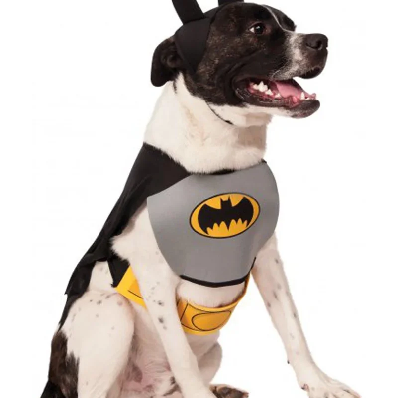 DC Comics Batman Pet Costume Accessory Set for Dogs or Cats by Rubies, Large