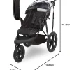 Delta Children Classic Jogging Stroller, 24.4in L x 44.9in W x 41.1in H