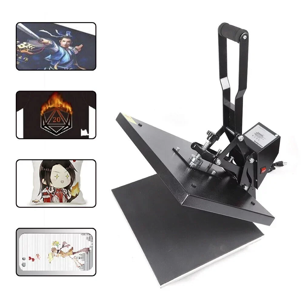DENEST Clamshell Heat Press Machine 16in x 20in For T-Shirt Sublimation And Digital Transfer