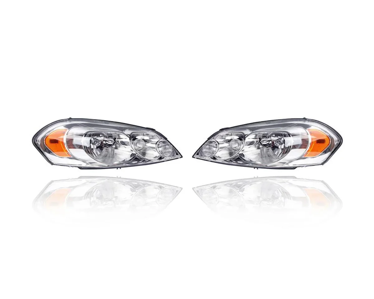 DEPO Headlight Assembly Pair for Chevrolet Impala and Monte Carlo - 25958360, 25958359
