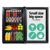 Devanti 70L Glass-Door Bar Fridge, Black
