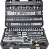 DEWALT Mechanics Tool Set, SAE And Metric, 192-Piece, 1/4, 3/8 And 1/2 in Drive - DWMT75049