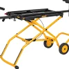 DEWALT Rolling Miter Saw Stand With Wheels, Yellow - DWX726