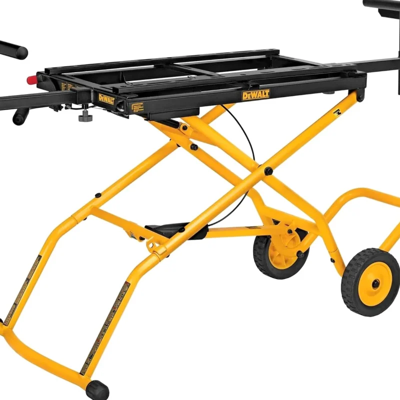 DEWALT Rolling Miter Saw Stand With Wheels, Yellow - DWX726