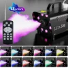 DIGITNOW Halloween Smoke Machine, Remote Controlled, 3 Stage LED Lights