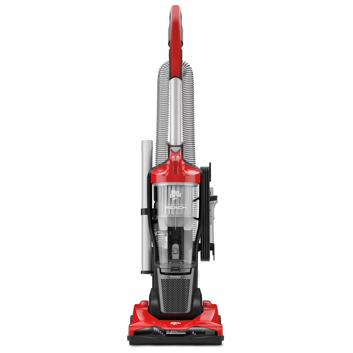 Dirt Devil Endura Reach Upright Bagless Vacuum Cleaner, Corded, Red - UD20124