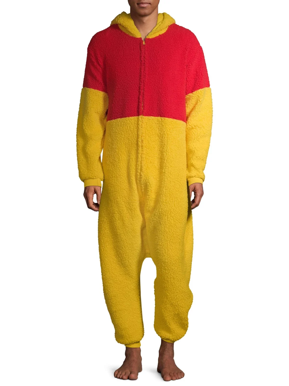 Disney, Adult Mens, Winnie the Pooh Pajamas Union Suit, Sizes S-XL