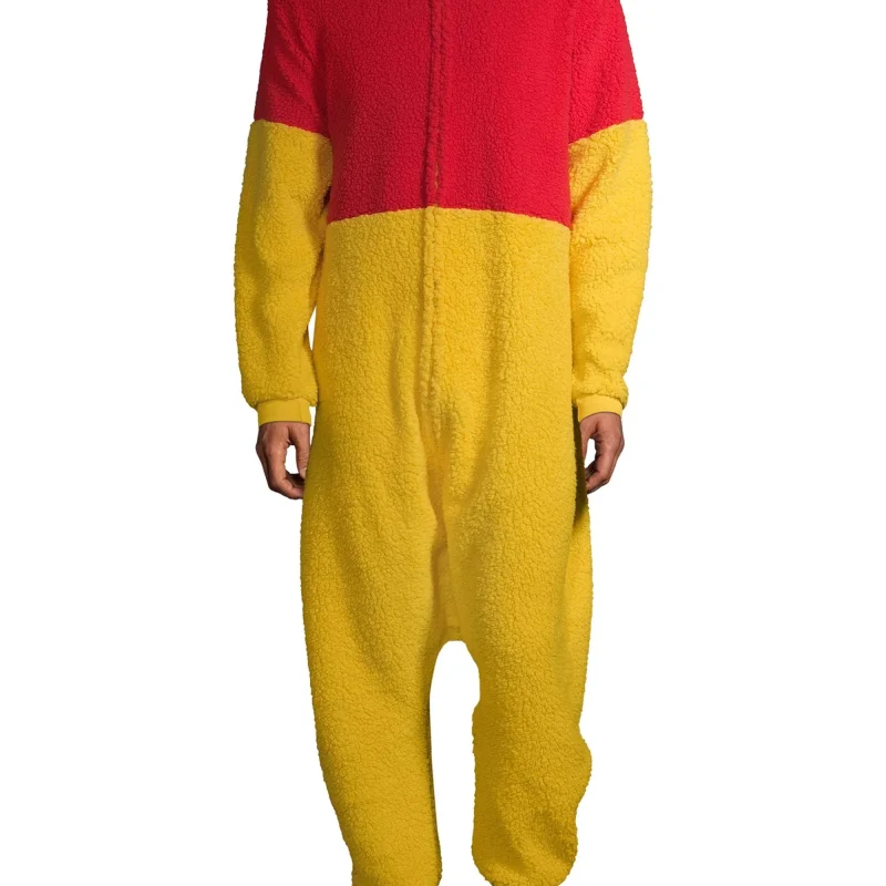 Disney, Adult Mens, Winnie the Pooh Pajamas Union Suit, Sizes S-XL