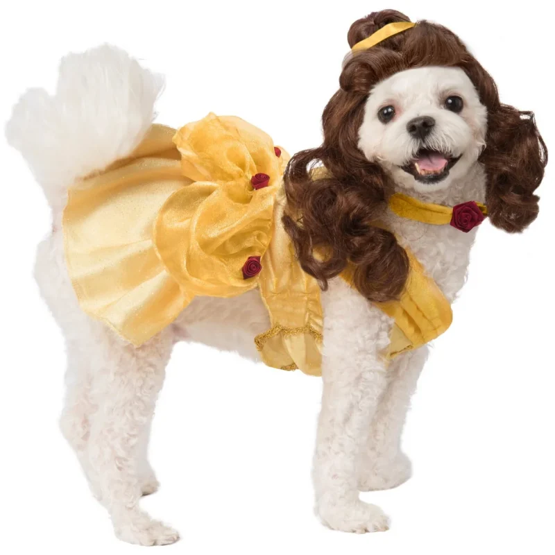 Disney Beauty and the Beast Belle Pet Costume for Dogs or Cats by Rubies, Small