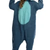 Disney Lilo & Stitch Adult Stitch Kigurumi Cosplay Costume Sherpa Union Suit Pajama Outfit