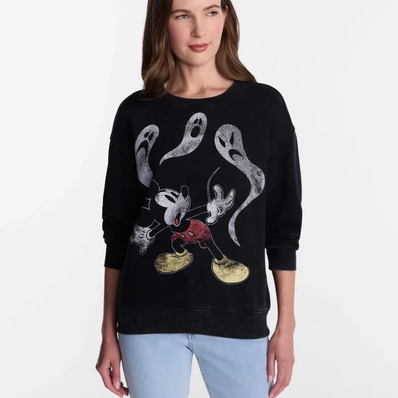 Disney Mickey Mouse Women's Halloween Sweatshirt, Sizes XXS-XXL