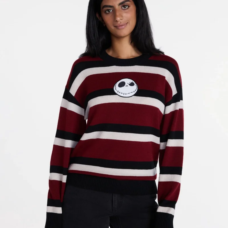 Disney Nightmare Before Christmas Women's Halloween Sweater, Sizes XXS-XXL