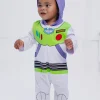 Disney Pixar Toy Story Buzz Lightyear Toddler Boys Zip Up Cosplay Coverall Infant to Little Kid
