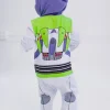 Disney Pixar Toy Story Buzz Lightyear Toddler Boys Zip Up Cosplay Coverall Infant to Little Kid