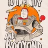 Disney Toy Story Men's Short Sleeve T-Shirt Buzz Alien Beige