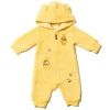 Disney Winnie the Pooh Baby Boy or Girl Cosplay Fleece Hooded Jumpsuit Yellow