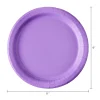 Disposable Purple Party Paper Plates, Serves 20, 9", by Way To Celebrate