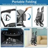 Dkeli 3-in-1 Folding Pet Stroller With Detachable Carrier And Car Seat, 44 Lbs
