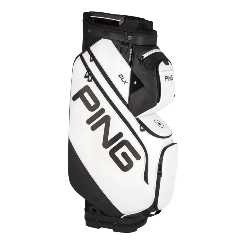 PING Cart Bag, White, 15-Way Top - DLX