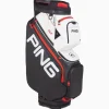 PING Cart Bag, White, 15-Way Top - DLX