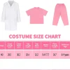 Doctor Costume for Kids, Doctor Costume with Lab Coat Halloween Party Dress Up for Girls Age 8-12 Years