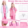 Doctor Costume for Kids, Doctor Costume with Lab Coat Halloween Party Dress Up for Girls Age 8-12 Years