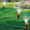Domestify Portable Sprinkler Set - 3 Heads, 5 Spray Settings