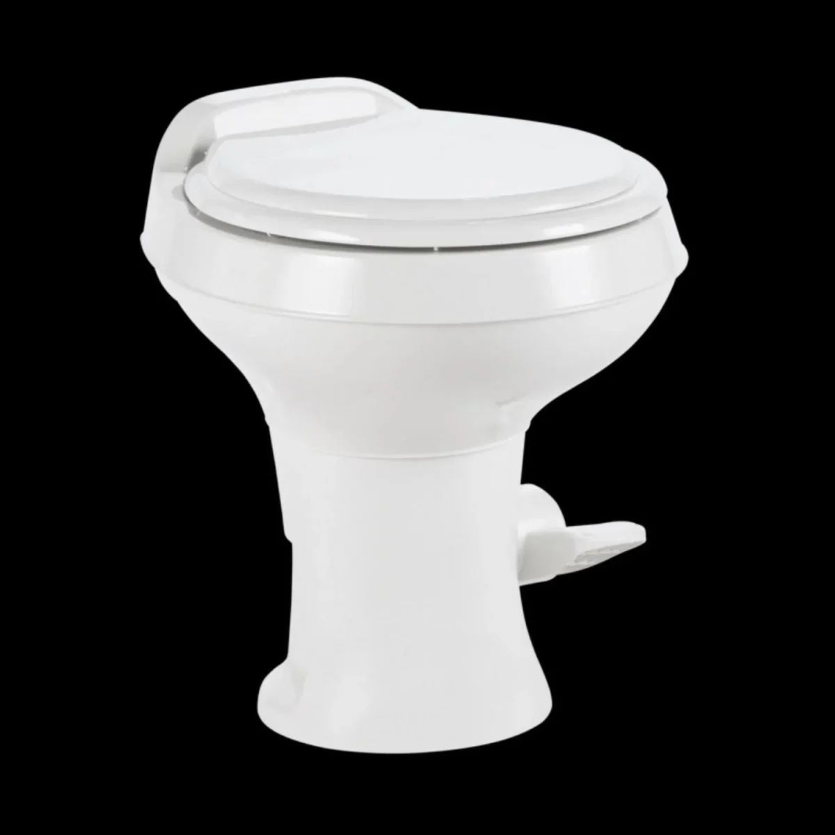 Dometic 300 Series Standard Height Heavy Duty Plastic RV Toilet, White - 302300071