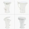 Dometic 310 RV Toilet, Oblong, PowerFlush, White