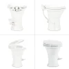 Dometic 310 RV Toilet, Oblong, PowerFlush, White