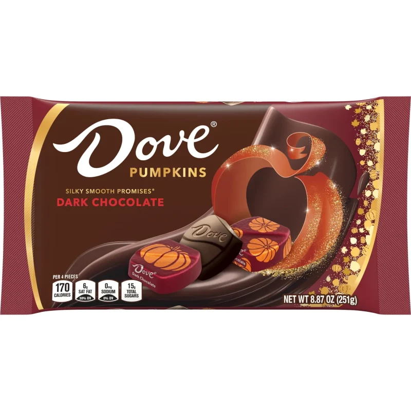 Dove Promises Dark Chocolate Fall Halloween Candy - 8.87 oz