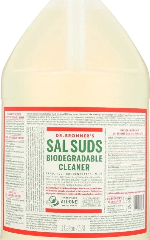 Dr Bronners Sal Suds Liquid Cleaner - 128 fl oz