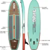 Drift Aero Inflatable Stand Up Paddle Board With Accessories, Classic Woodgrain, Adult, 10'8"