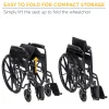 Drive Medicals Silver Sport 1 Wheelchair With Full Arms And Swing Away Removable Footrest - Silver Sport 1