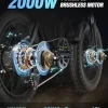 Dual Motor Electric Bike 2000W 52V 40Ah - Q20PRO
