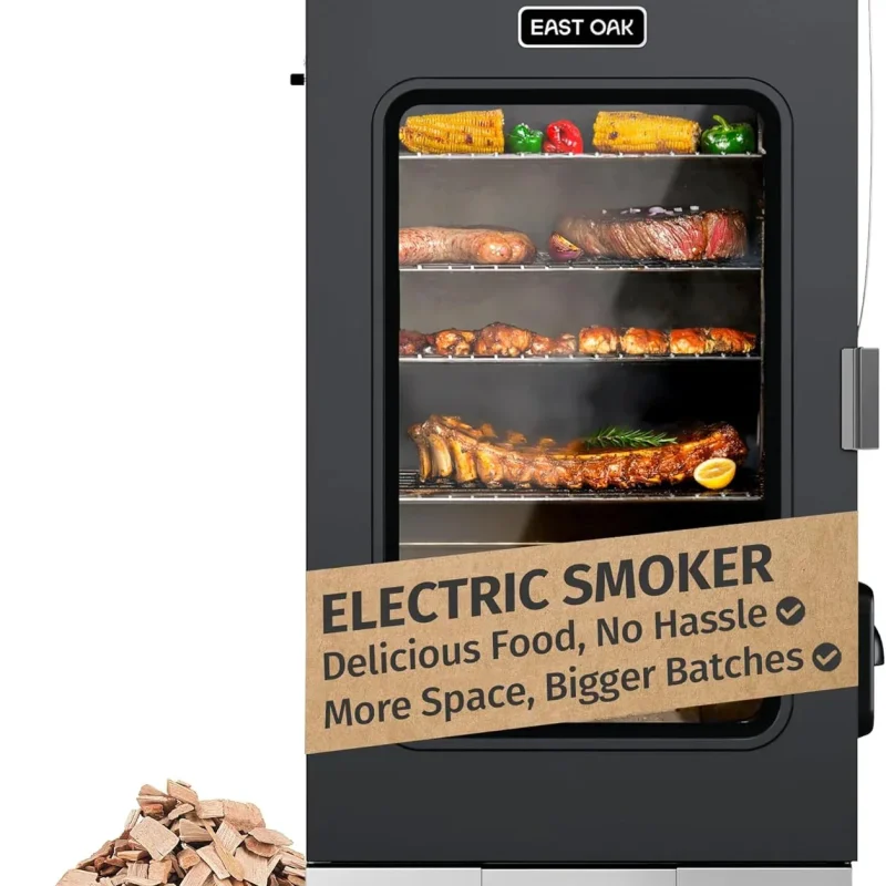 EAST OAK 30 in Outdoor Electric Smoker With Built-In Meat Probe
