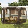 EAST OAK Pop-Up Screen House Tent 10 x 10 FT With Carry Bag