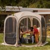 EAST OAK Pop-Up Screen House Tent 10 x 10 FT With Carry Bag