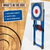 EastPoint Deluxe Steel Frame Axe Throw Target Game Set - 8 Axes