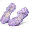 Ecetana Girls Jelly Sandals Princess Costumes Flats Shoes Cosplay Birthday Party Dress Up Shoes for Kids Toddler