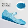 Ecetana Girls Jelly Sandals Princess Costumes Flats Shoes Cosplay Birthday Party Dress Up Shoes for Kids Toddler