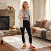 Ecetana Halloween Slippers for Women Holiday Fluffy Warm Fleece Slippers Indoor Bedroom House Shoes
