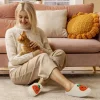Ecetana Halloween Slippers for Women Men Fuzzy House Shoes with Memory Foam