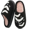 Ecetana Halloween Slippers for Women Men Fuzzy House Shoes with Memory Foam