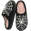 Ecetana Halloween Slippers for Women Men Fuzzy House Shoes with Memory Foam