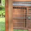 ECOLINEAR Outdoor Wooden Chicken Coop With Nest Box, 80.7in x 26in x 44.5in, Natural Wood