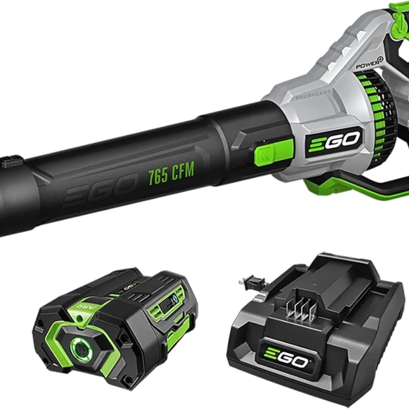 EGO POWER+ Cordless Electric Leaf Blower 765 CFM With 56V 5.0Ah Battery And Charger - LB7654