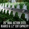 EGO POWER+ Hedge Trimmer - 26-Inch Dual-Action Blades, Carbon Fiber Rail, 56V Battery Compatible