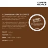 Eight O'Clock Colombian Peaks Medium Roast Coffee K-Cup Pods, 96 Count, 100% Arabica