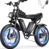 Electric Bike 2000W 52V 30-180 Miles All-Terrain Fat Tire E-Bike - Q20